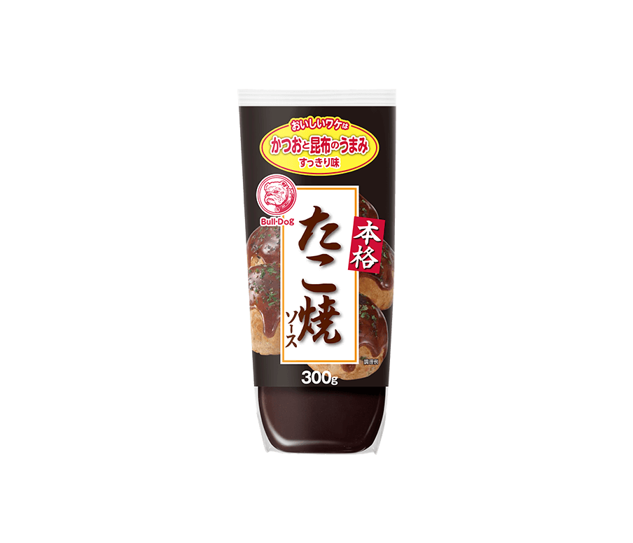 'BULL-DOG' VEGETABLE & FRUIT SAUCE FOR TAKOYAKI "HONKAKU TAKOYAKI SAUCE" 300g